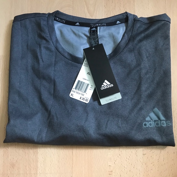 adidas Other - Adidas XL Black/grayish CLIMALITE T Shirt NWT